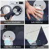 Bubu and Dudu Anime Non-Slip Doormat Night Bath Kitchen Mat Welcome Carpet Flannel Pattern Decor HKD230829