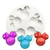 Moldes para hornear Bow Bowknot Mouse Molde de pastel de silicona Sugarcraft Cupcake Fondant Herramientas de decoración