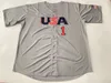 2023 USA Baseball Jersey Trea Turner Kyle Schwarber Paul Goldschmidt Mookie Betts Nolan Arenado Mike Trout Kyle Tucker Pete Alonso JT Realmuto Jeff McNeil Mullins 4x