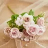 装飾的な花シミュレートされた花の春小さなバラのフェイクウェディングシルク人工手術リスト装飾