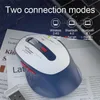 Mice RYRA Dual Mode Bluetooth 2.4G Wireless Mouse Type-C Rechargeable Silent Ergonomic Mice For Laptop PC DPI Adjustable Gaming Mouse 230831