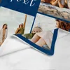 Couverture personnalisée avec photos, texte, cadeau d'anniversaire, de Noël, pour maman, papa, grand-père, grand-mère, tante, sœur, besties, couverture de lit personnalisée en flanelle