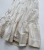 Skirts 2023 Pearl White Linen Material In Summer 0719