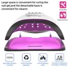 Nageldrogers MAX UV LED-lamp voor manicure gellak droogmachine met groot LCD Touch 66LEDS Smart Droger Zon S5 230831