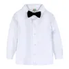 Abiti da bambino Abito formale Abito da neonato nato Gentleman Tuta a maniche lunghe Bambino Compleanno Festa di nozze Costume regalo 5 PZ 230830