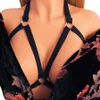 Women Alluring Cage Bra Elastic Cage Bra Strappy Hollow Out Bustier sexy bustier sujetador leather ropa sexy 2019297b