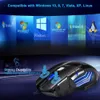 MICE GAMING COURAGE Gamer USB Ergonomic Mause RVB 5500 DPI Souris silencieuse avec rétro-éclairage à LED 7 bouton souris pour ordinateur portable PC 230831