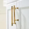 Brass Gold Furniture Wardrobe Cabinet Handle Drawer Pull Knobs Cupboard T Bar Door Hardware270M