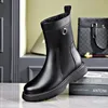 Stiefel Mode hohe Kaminstiefel Männer Marke Designer Schuhe schwarz stilvoll original Leder Chelsea Boot hübsche lange Plattform Botas Mann 230831