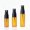 Perfume Bottle Wholesale 1000Pcs/Lot 10Ml 15Ml 20Ml Amber Spray Bottles Refillable Empty Per Sprayer With Black Lids In Stock Drop D Dh9Bs