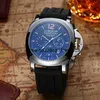 Limited Edition vs Carbon Fiber Ceramic Paneraisswatch Top Luxury Panerais Men's Fashion Watch Silicone Date Multi-Function Casual Marina Daylghi