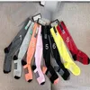 Chaussettes de créateur au genou Bas pour femmes fille 2019 Nouvelle Italie Marque Classique Tricoté Coton Chaussure Bonneterie Mi-mollet Longueur Chaussettes229D