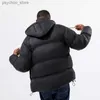 Piumino da uomo TYBURN Piumino invernale oversize da uomo Pane Peluche addensato Piumino allentato Giacca imbottita Cappello staccabile Cappotto allentato Q230831