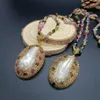 Collares colgantes Collar de turmalina de perlas barrocas naturales Personalidad de las mujeres Moda Simple Luz de lujo Ropa de dama Joyería a juego 230831