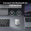 Möss ugreen trådlös mus Bluetooth 5.0 Ergonomisk 4000 dpi 6 Mute -knappar för MacBook Computer Tablet Laptop PC 2.4G Trådlösa möss 230831