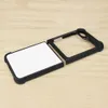 Blank 2D Sublimation TPU + PC phone Cases For Sasmung Galaxy Z flip 3/4/5 with Aluminum Inserts anti slip edge