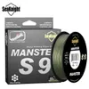 Ligne tressée SeaKnight marque S9 MonsterManster série 300M 500M ligne PE 9 brins ligne de pêche multifilament technologie spirale inversée 20-100LB 230830