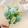 Dekorativa blommor 7 Head Sunflower Chrysanthemum Artificial For Wedding Arch Decor Home Balkony Bonsai Christmas Garland Pography Props