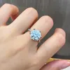 Fedi nuziali Anello con diamante da 5 carati Argento sterling S925 con gioielleria raffinata placcata in platino per donna Certificato regalo 230830