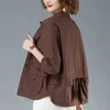 Kadın Trençkotları İlkbahar Yaz Kadın Ceketleri Nedensel Windbreaker Famal İnce Temel Ceket Hafif Ceket Çıkış Giysileri 230830