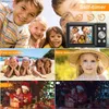 Caméscopes 2,4 pouces HD 1080P Appareil photo numérique pour enfants Appareils photo rechargeables avec zoom 16x Compact 44MP pour garçon filles cadeau Q230831