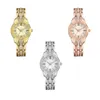 Horloges Sdotter Luxe Dames Quartz Horloge Rose Goud Diamanten Analoge Horloges Mode Geen Schaal Klok Zegarek