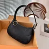 Women Mini Moon Tote Cowskin Designer Torka na ramię Modna Listy Letery skórzane torby krzyżowe luksusowe złoto v wisiorek