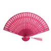 Autre décor à la maison 1pc chinois vintage bois creux sculpté main ventilateur pliable cadeaux poche fête de mariée mti couleur faveurs livraison directe