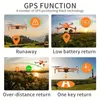 GPS Drone Professional HD Dual Camera med 1 batteri och 32G SD-kort 2-axel Gimbal Anti-Shake Aerial Photography Brushless Motor Optical Flow Positioning WiFi FPV