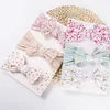 Akcesoria do włosów 3PCS Drukuj Nylon Baby Headbands Bow Elastic Miękka opaska na głowę dla dziewczynki Turban Cute