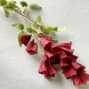 Decorative Flowers Artificial Flower String Simulation Campanula Silk Garland For Wedding Decoration Fake Vines Hanging Wall Decor