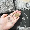 Charms Pandahall 100Pcs 10 Styles Magic Theme Tibetan Style Magician Stick Feather For Diy Crafts Jewelry Making Drop Delivery Finding Dhf5V