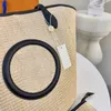 Borsa da spiaggia in paglia Secchiello a tracolla Shopping sotto le ascelle Borsa a tracolla a tracolla Borsa a mano firmata Borsa sotto le ascelle Borsa a tracolla con patta Pochette da donna Ricamo