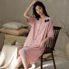 Women's Sleepwear Summer Sexy Women Night Dress Nightgown Loose Nightdress Nightwear Homewear Cute Pajamas Outfit