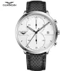Top Relogio Male Clock Leather Dial Big Quartz Luxury Brand Chronograph Watches GUANQIN Masculino Wrist Men Watch Mens Sport