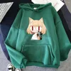 Kvinnors hoodies 2023 Anime Melty Blood Neco båge Holding Gun Hoodie Women Harajuku estetic grafik söt unisex tecknad tröjor svett