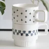 Tasses Tasse à café en céramique et soucoupe avec poignée pour services à thé, vaisselle parfaite ou amateurs de tasses, glaçage mat rustique