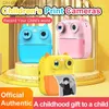 Camcorders Children Digital Camera High-definition Front Rear Cartoon Photo Video Toy Fotografica 4k Kids Print Cameras Q230831