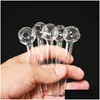 Smoking Pipes Clear Glass Pipe Oil Nail Burning Jumbo Pyrex Burner Concentrate Thick Transparent Great Drop Delivery Home Garden House Dh9R2