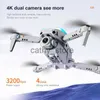 Symulatory Nowe K109 Mini Drone HD Ultra-czyste 4K Dual HD Camera Automatyczne unikanie przeszkód Profesjonalny składany prezent na zabawki quadcopter x0831