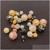 Charms 1Pcs Natural Sea Black Shell Pendant Fine Jewelry Small Section Diy Charm Making Beads Necklace Earrings Accessories Drop Deliv Dhklw