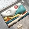 3D цветочная ванна коврик для дверей коврик расширение In ins мягкая диатомовая грязь поглощать ковер туалет туалет без скольжения коврик кухонный пол HKD230829