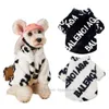 Designer Dog Clothes Classic Letter Pattern Dog Apparel Warm Luxurious Dog Fur Coats Puppy Turtleneck Jacket Pet Cold Weather Outerwears For Small Medium Dogs L A813