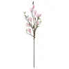 Decoratieve Bloemen 2 stks/partij Simulatie 9 Hoofd Magnolia Fake Home Decoratie Bloem Muur Weg Lood Bruiloft Holding Orchidee