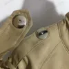 Czerwony litera Kurtki damskie damskie talia talia Trench kurtki płaszczowe 2023 Długie kurtki dla kobiet High End Khaki Color Płotach BBR Classic Płaszcz