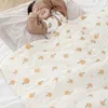 キルトベビーベッドの冬のキルトソフト幼児寝具モスリン赤ちゃん掛け布団厚い毛布幼稚園の子供ベッドキルト110x130cm 230831