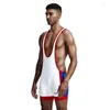 Body Shapers pour hommes Combinaison sexy Combinaison de cyclisme Bodybuilding Lutte Haltérophilie