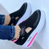 Zapatos de vestir para mujer, zapatos vulcanizados informales, zapatillas de deporte para mujer, zapatos de plataforma de malla deportivos transpirables, calzado antideslizante con diseño cómodo para mujer 230830