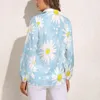 Chemisiers pour femmes, chemisier à manches longues, motif floral, art vintage, streetwear féminin, chemise surdimensionnée, vêtements personnalisés, cadeau d'anniversaire