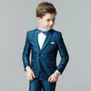 Garnitury formalny garnitur dla dzieci ślubnych białe imprezowe blezery spodnie chrzty strój dla dzieci dżentelmeni nastolatki PROM TUXEDO Zestaw 230830